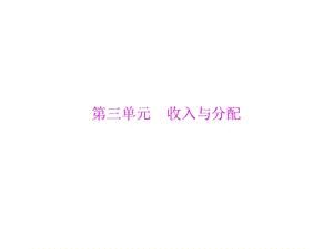 高中学业水平测试复习第三单元收入与分配第二单元生产劳动与经营课件新人教必修.ppt