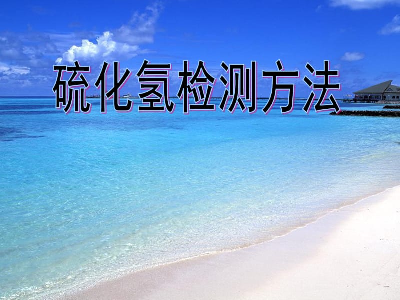 硫化氢检测方法.ppt_第1页