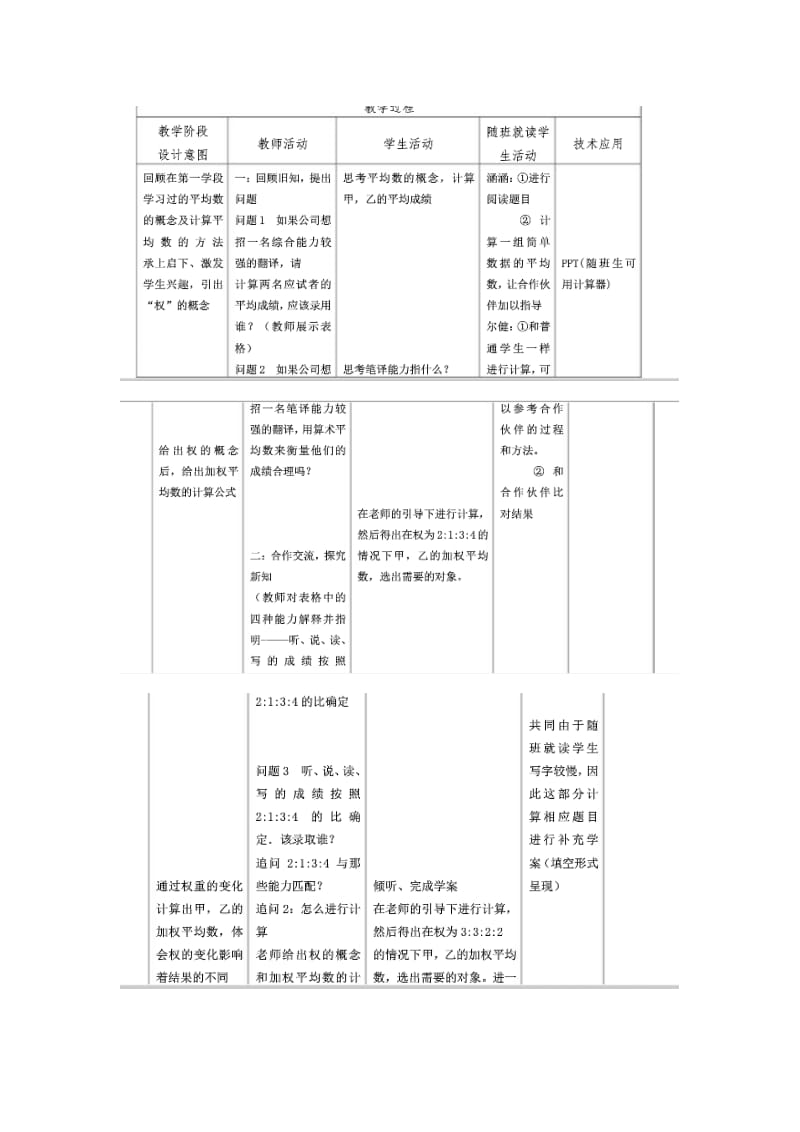 平均数教学设计和教学反思.doc_第3页