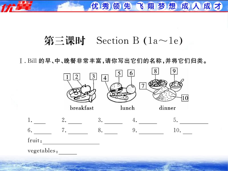 作业课件Unit6第3课时人教英语七（上）《学练优》.ppt_第1页