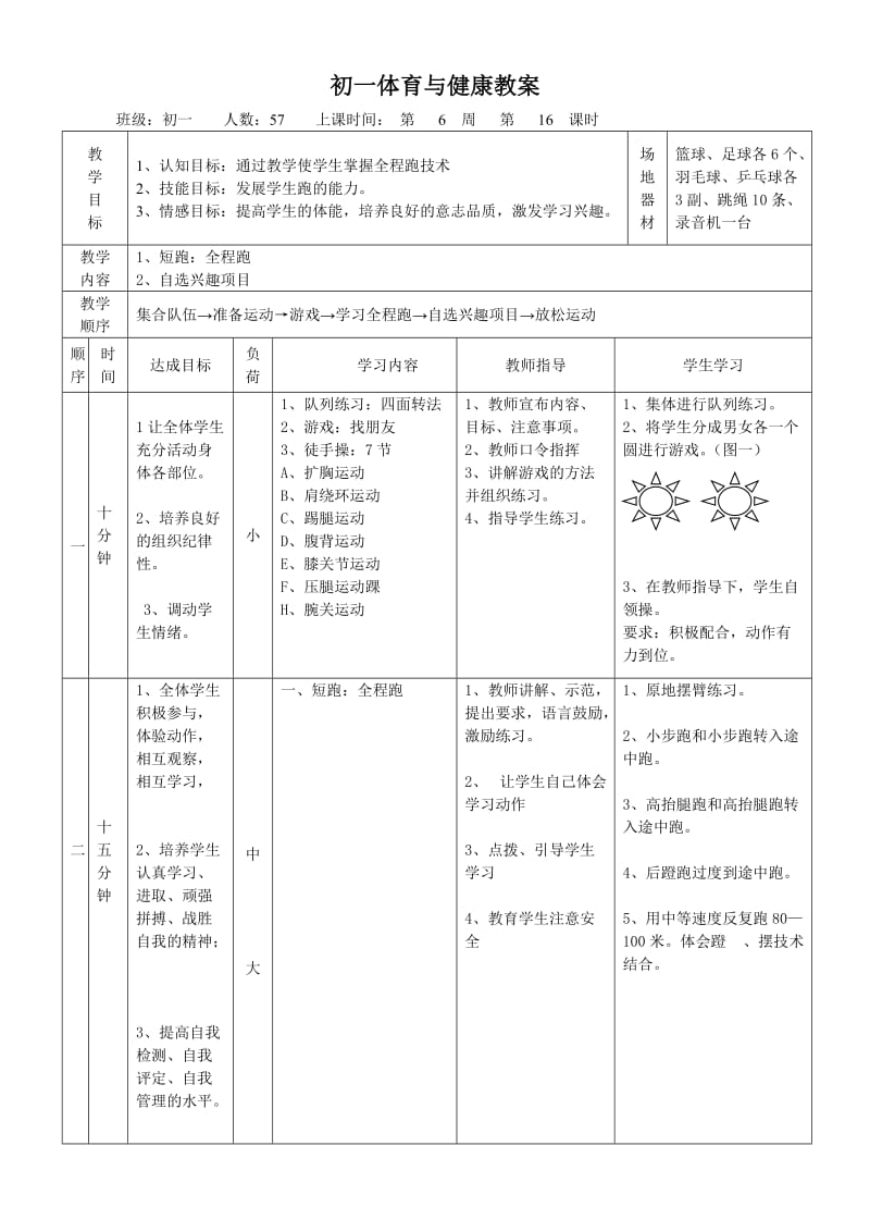 体育快速跑教案4.doc_第1页