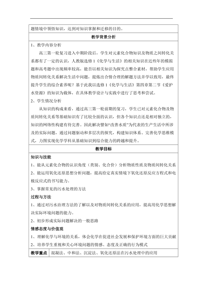 教学设计-利用物质间转化关系解决环境问题-以“改善水质”为例.doc_第2页