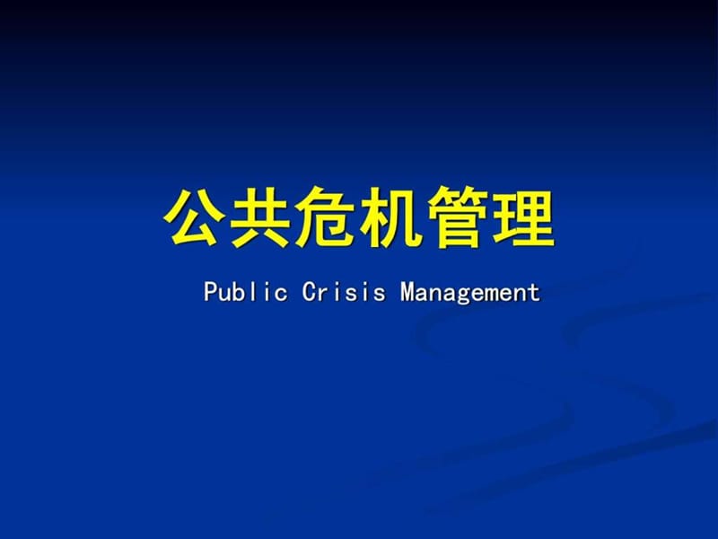 《公共危机管理》PPT课件.ppt_第1页