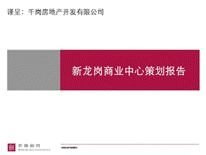 世联地产深圳新龙岗商业中心营销策划报告页.ppt