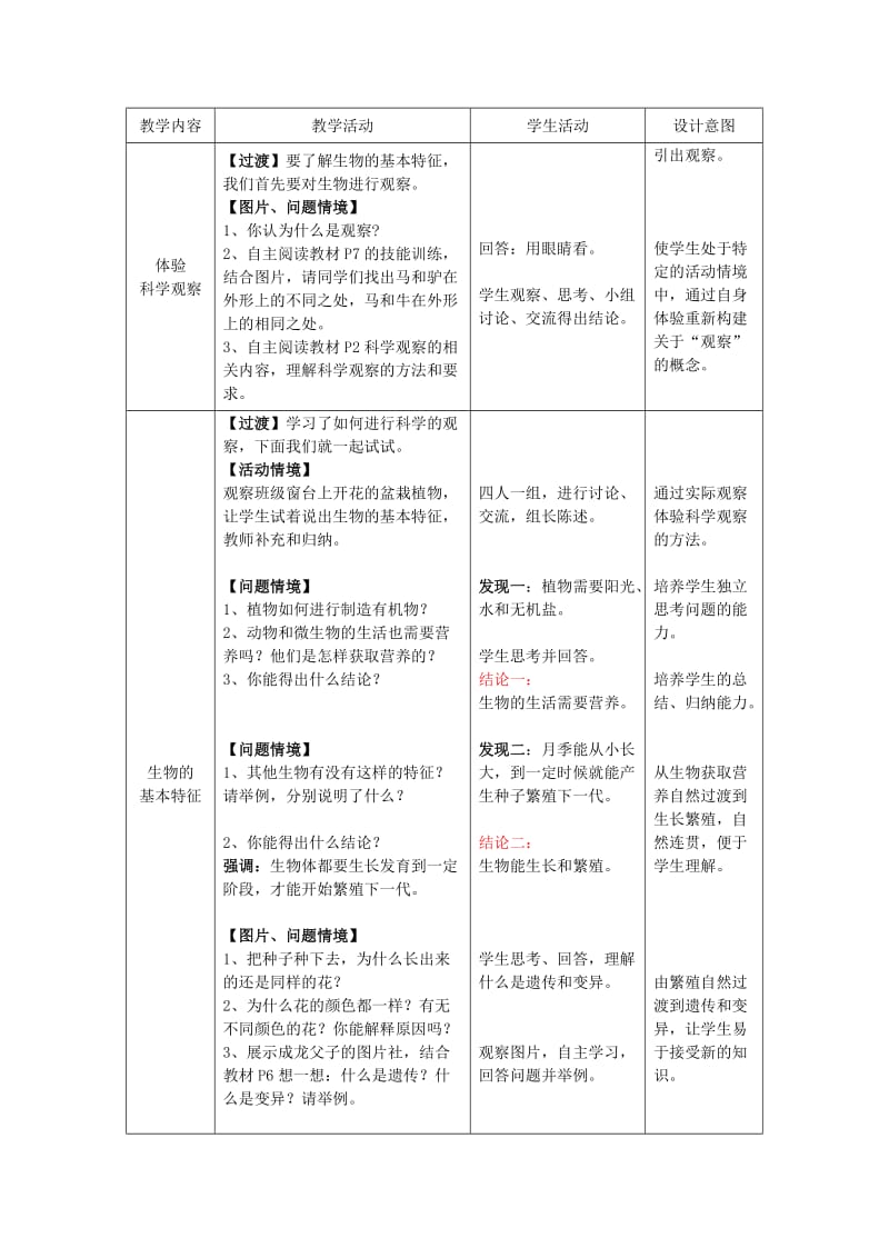 1.1.1生物的特征教学设计.doc_第2页