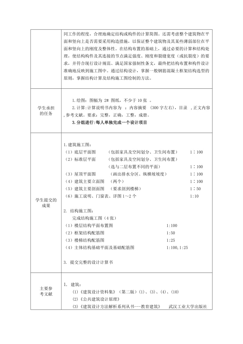 4.(汪权)新华学院 14届毕业设计任务书 题4 某园区管委会综合楼设计.doc_第2页