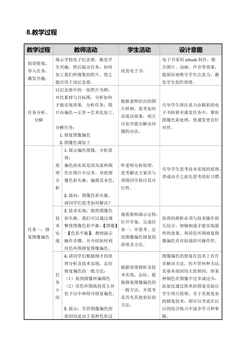 湖南-曹毅-《图像色彩的初步加工》教学设计.doc_第3页