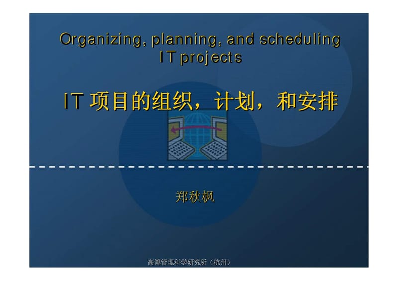 IT 项目的组织计划和安排.ppt_第1页