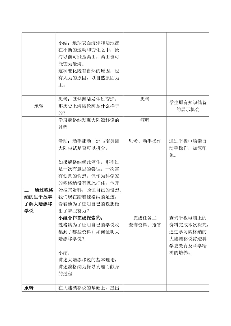 海陆变迁教案反思.doc_第3页