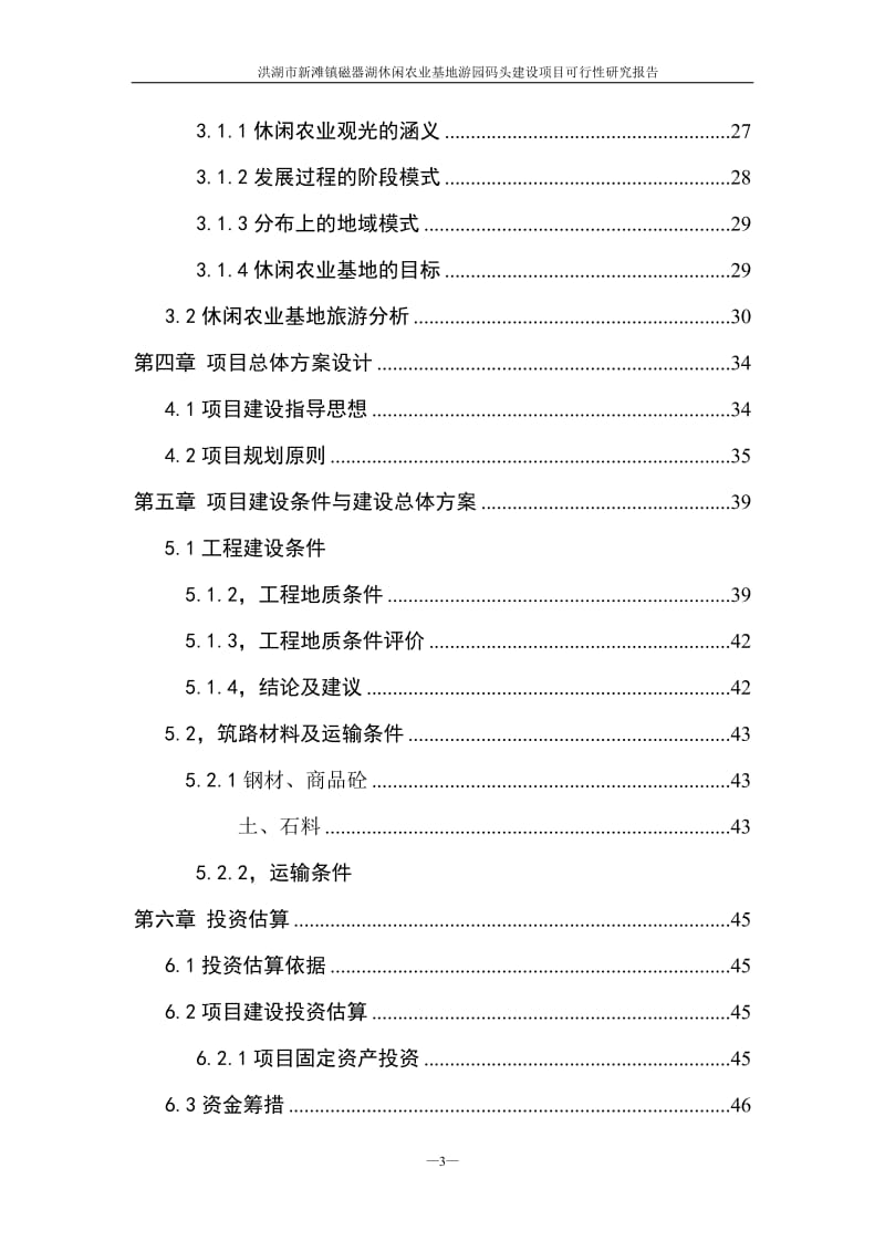 【精选资料】新滩镇磁器湖休闲农业基地游园码头建设项目可行性研究报告.doc_第3页