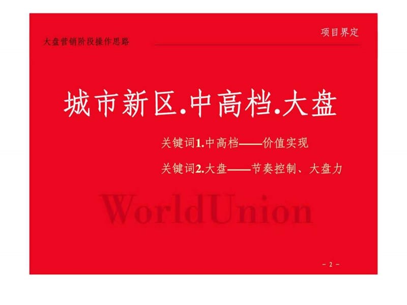 2013年翰文外滩中高档大盘项目营销准备阶段沟通世联销售推广方案.ppt_第2页