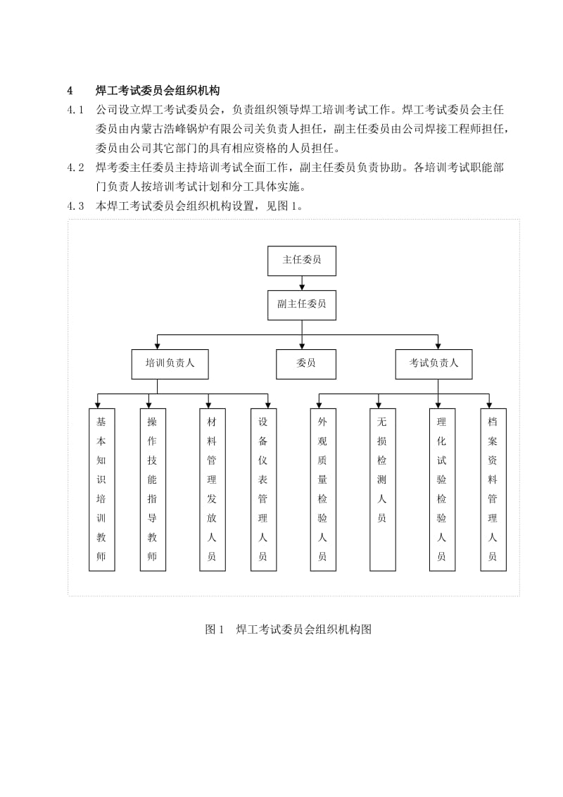 【DOC】-《浩峰锅炉公司焊工培训考试质量管理手册》(56页)-质量制度表格.doc_第2页