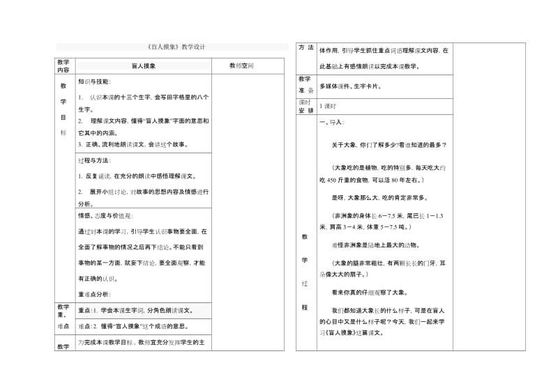 《盲人摸象》教学设计.doc_第1页