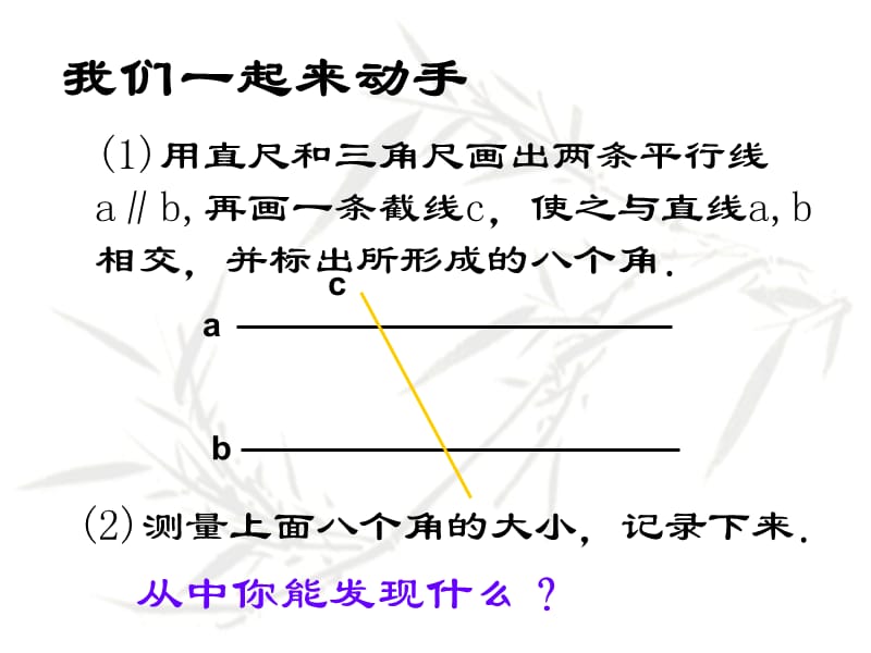 人教版初一数学平行线的性质2.ppt_第2页