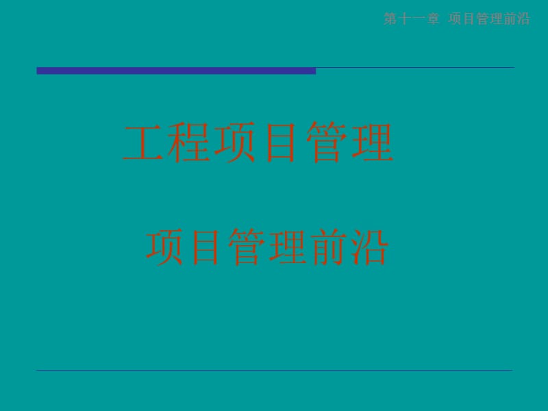 项目管理前沿.ppt_第1页