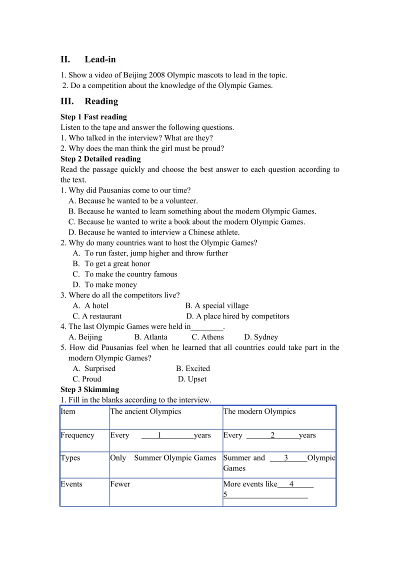 Unit2TheOlympicGames教学设计黄少冰.doc_第2页