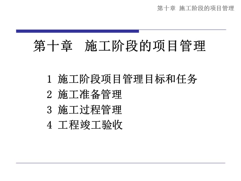 十章施工阶段的项目管理.ppt_第1页