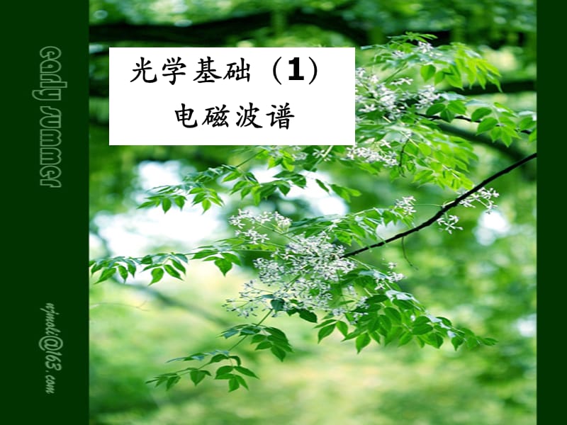 光学基础电磁波谱.ppt_第1页