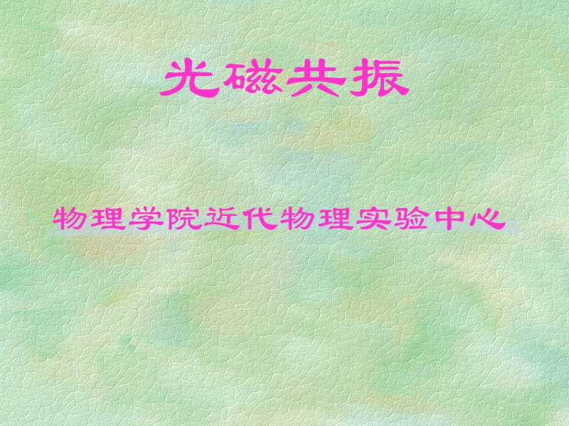 光磁共振0.ppt_第1页