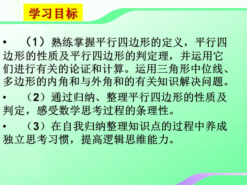 平行四边形复习叶县燕山中学李玉平.ppt_第2页