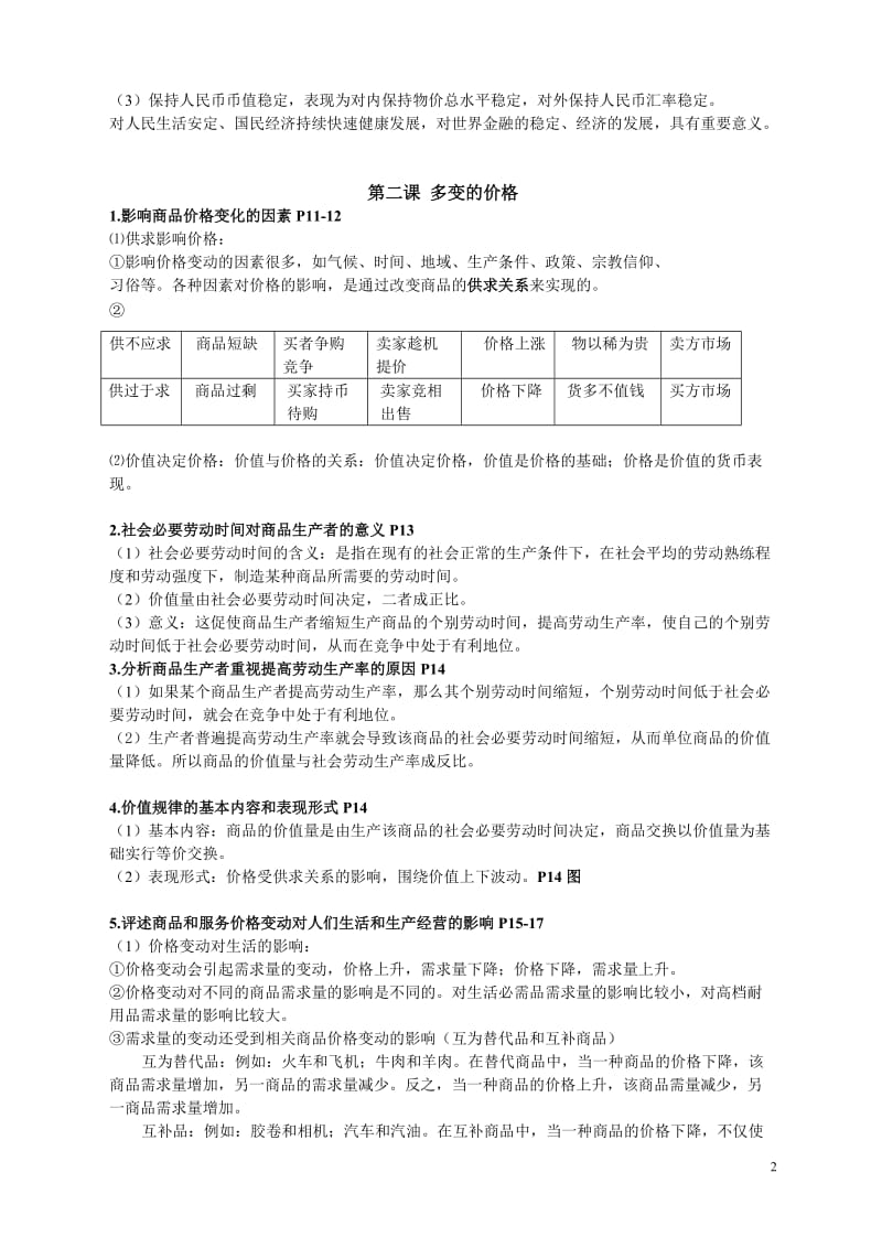 高中政治必修一知识点整理龚双.doc_第2页