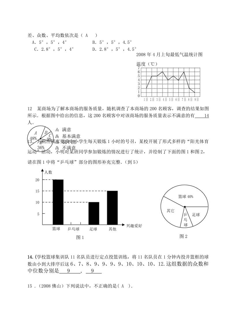 高中数学统计初步知识点问答练习题配答案.doc_第3页