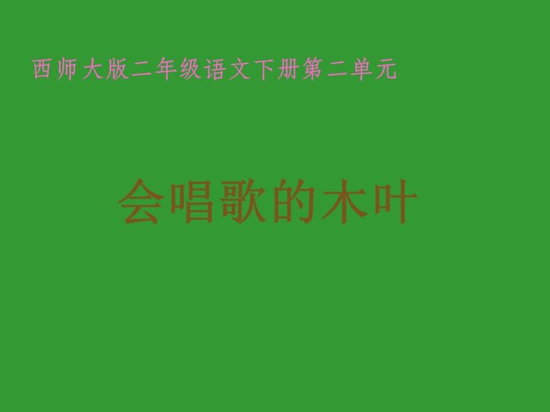 《会唱歌的木叶》课件.ppt_第1页