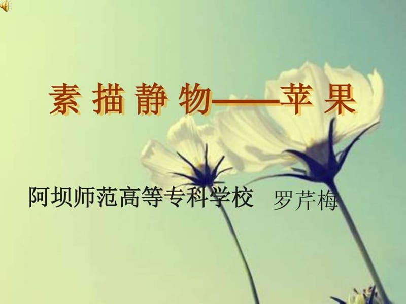 素描静物——苹果.ppt.ppt_第1页