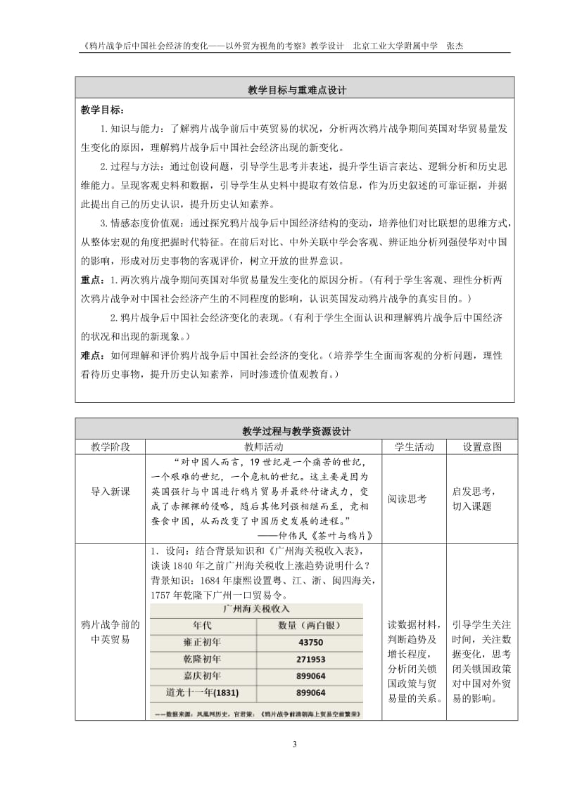 （工大附中张杰）《鸦片战争后中国社会经济的变化——以外贸为视角的考察》教学设计.doc_第3页