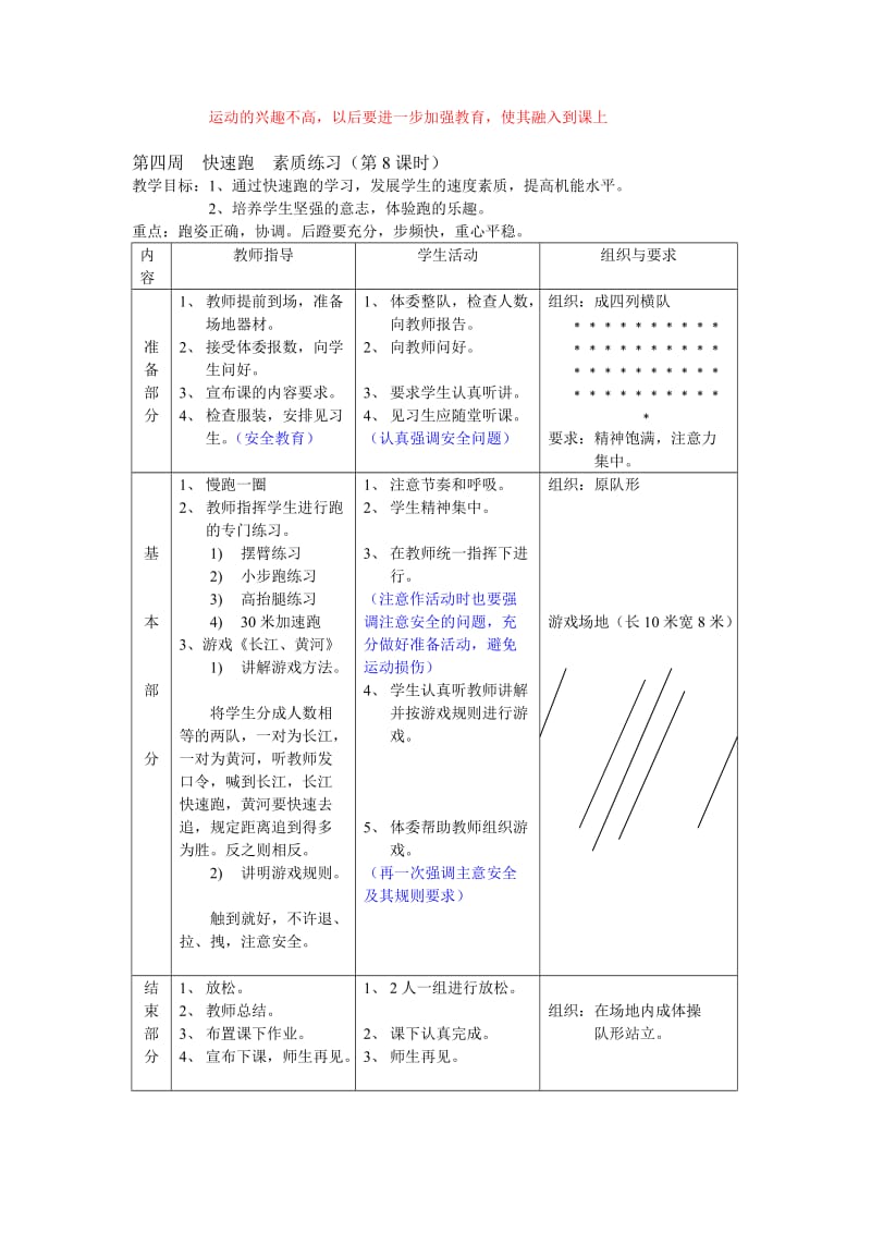 初中八年级体育课全集教案.doc_第2页