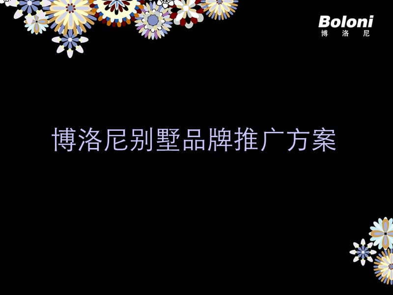 r【广告策划-PPT】Boloni别墅推广方案.ppt_第1页