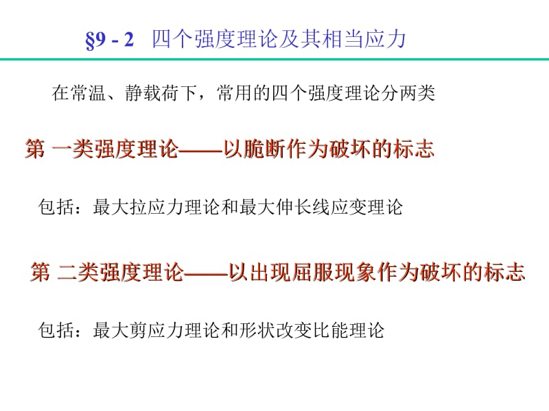 四个强度理论及其相当应力.ppt_第1页