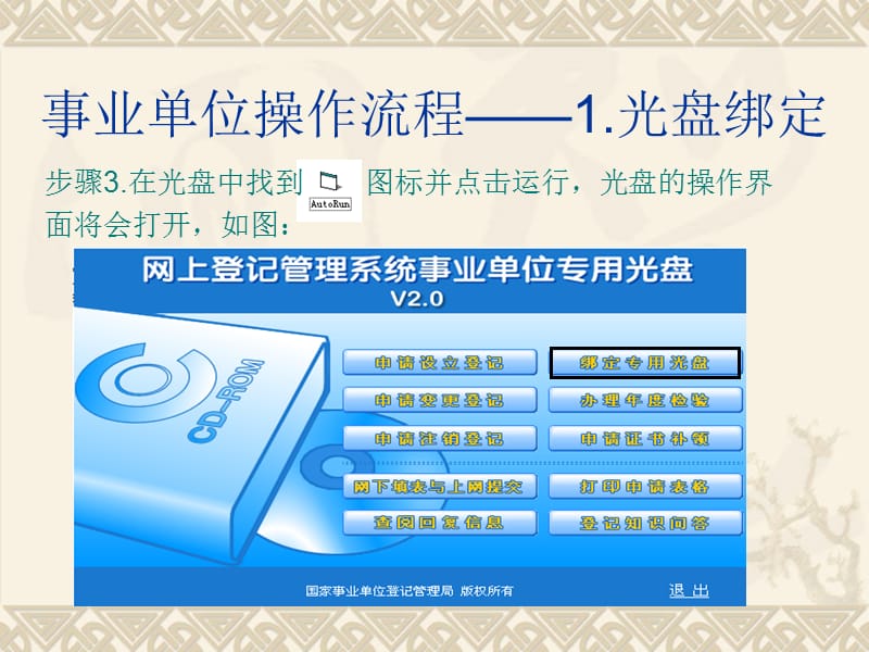 事业单位操作流程光盘绑定.ppt_第1页