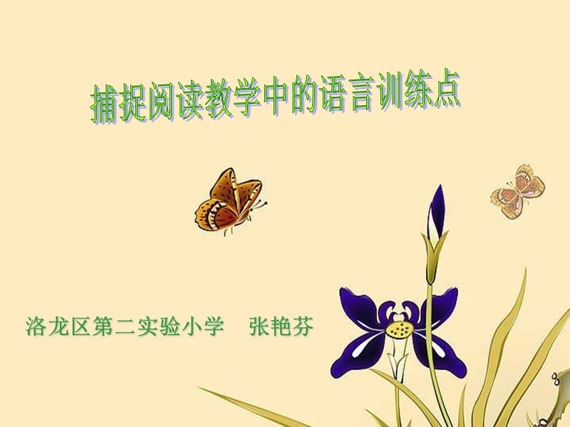 阅读教学中语言训练点的捕捉.ppt_第1页