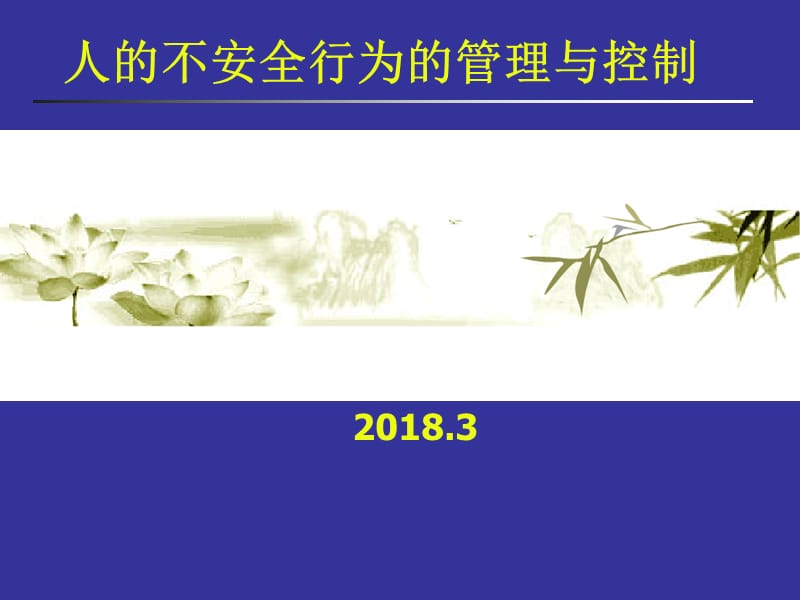 人员不安全行为管理与控制.ppt_第1页