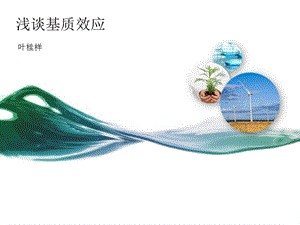 浅谈基质效应.ppt