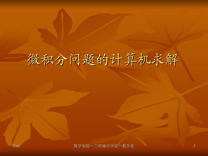 综合应用一微积分问题的计算机求解.ppt_第2页