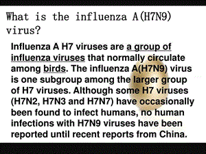 bird flu禽流感英语PPT介绍.ppt