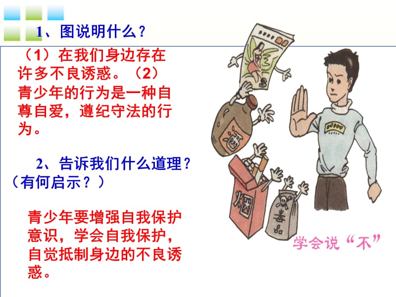 学会拒绝不良诱惑.ppt_第2页