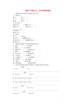 呼伦贝尔兴安盟专版2018年中考化学复习方案滚动小专题五初中易错易混点练习201901141128.doc