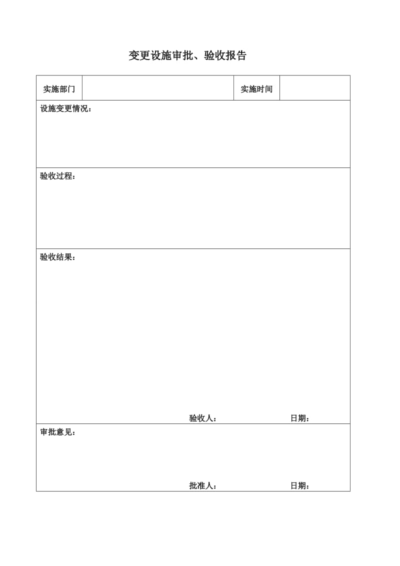 变更设施审批、验收报告.doc_第1页