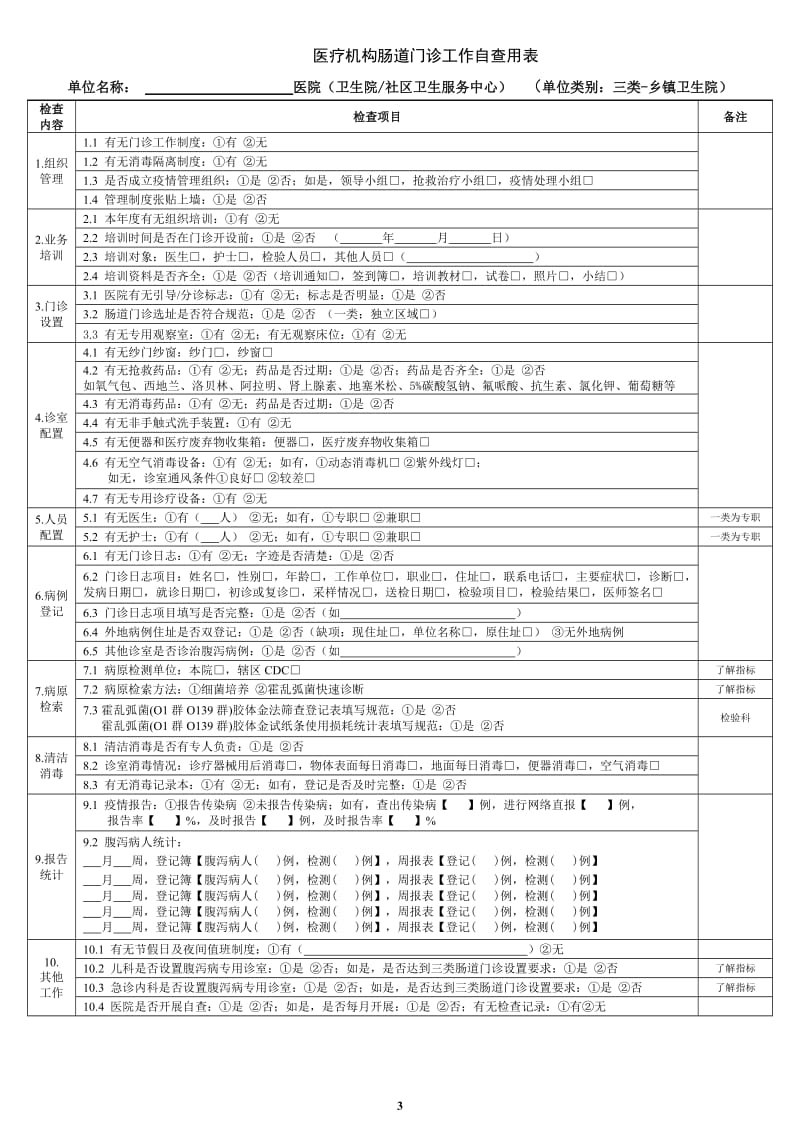 医疗机构肠道门诊自查表(1类 2类 3类).doc_第3页