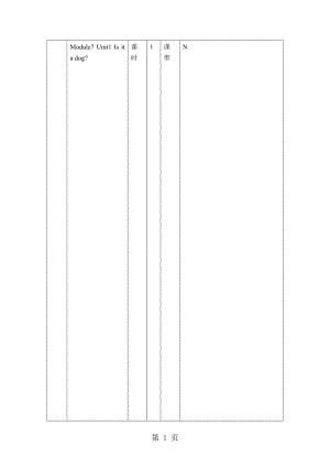 一年级上册英语教案Module7 Unit1（1）外研社（一起）.doc