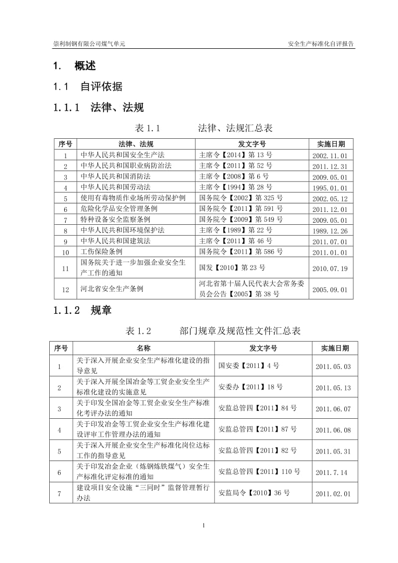 冶金行业安全标准化(煤气单元)安全生产标准化自评报告.doc_第2页