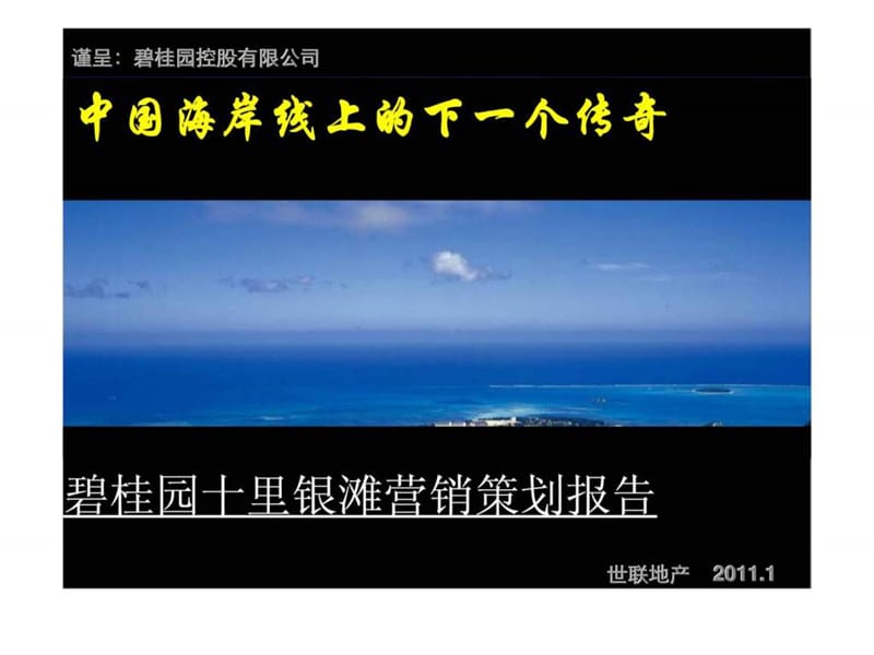 世联惠州碧桂园十里银滩营销策划报告.ppt_第1页