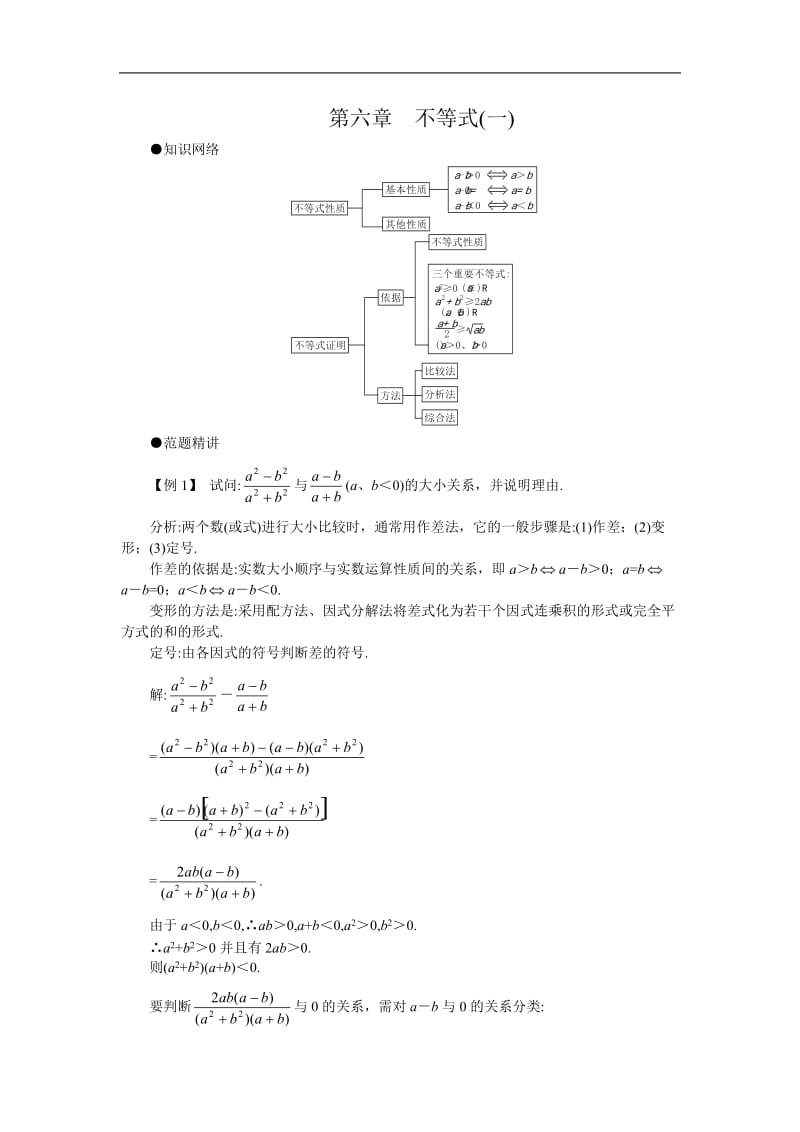 05-06年上学期高二优化训练数学：第六章不等式一A卷附答案.doc_第1页