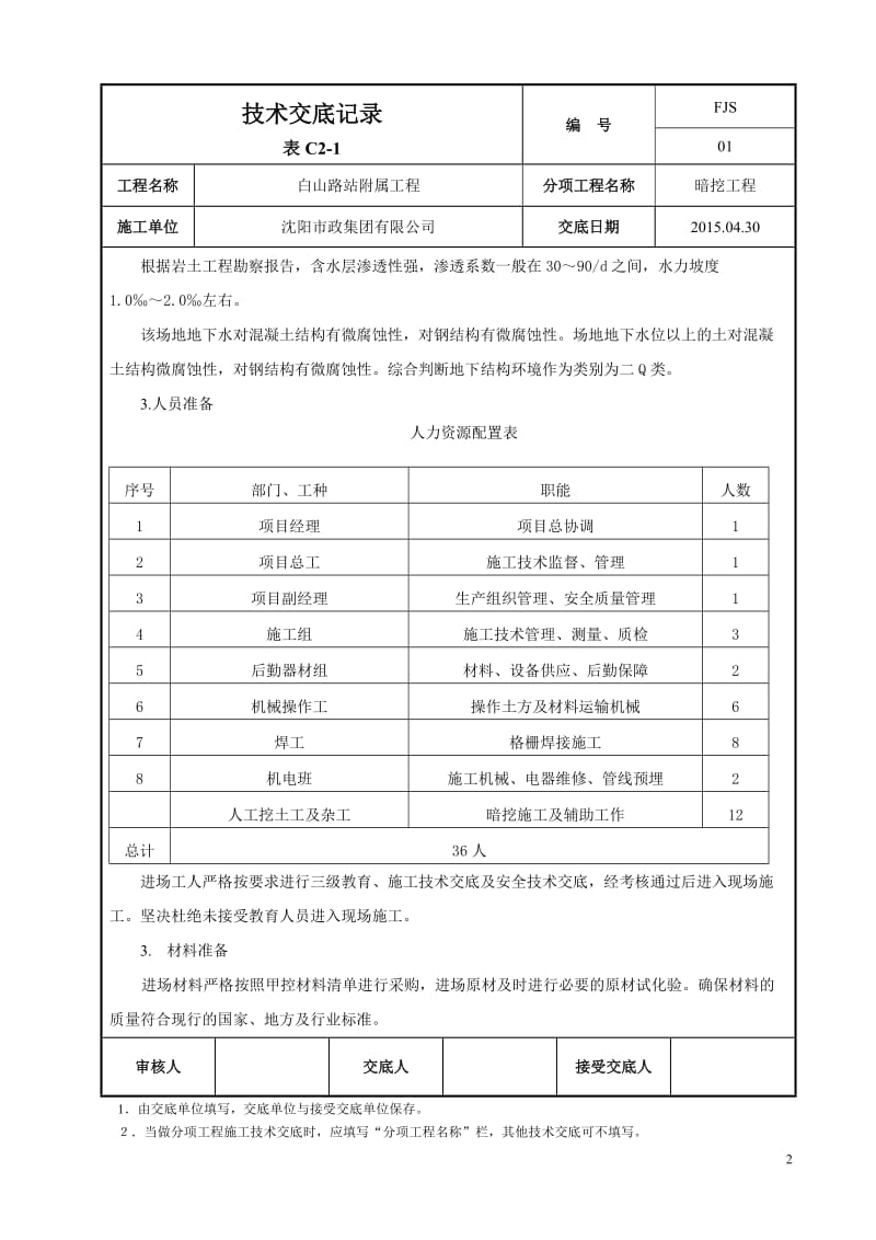 A、B出入口暗挖施工技术交底.doc_第2页