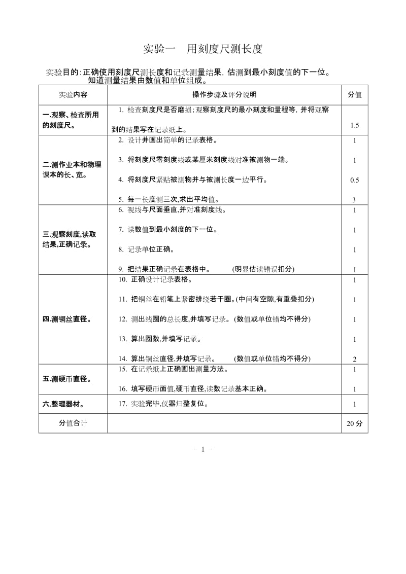 实验一用刻度尺测长度.doc_第1页