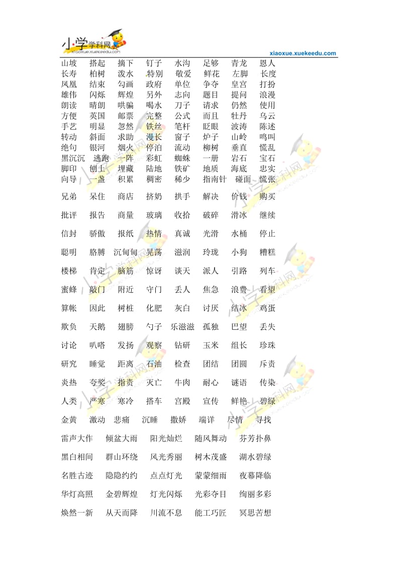 小学语文素材-词语汇总-人教版小学学科网.doc_第2页