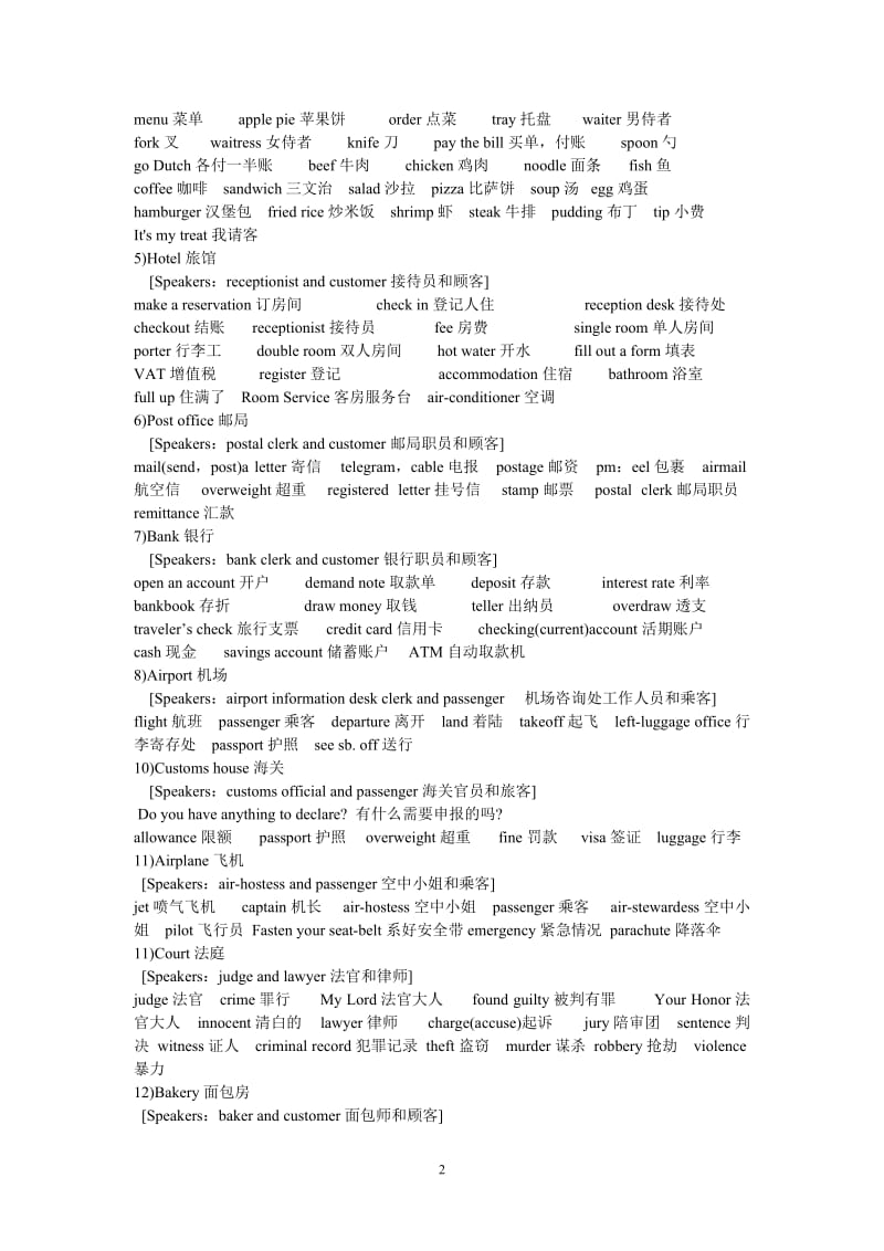 听力和四级高频词常用词汇表2.doc_第2页